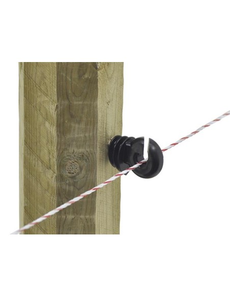 Ringisolator big zwart Doorlopende steun (25 stuk)