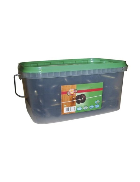 Ringisolator big zwart Doorlopende steun (25 stuk)