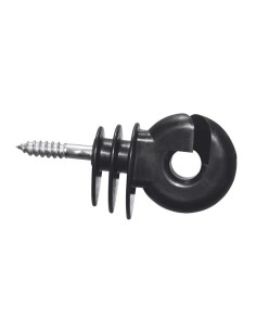 Ring insulator BIG, black, with short support, 25 pcs