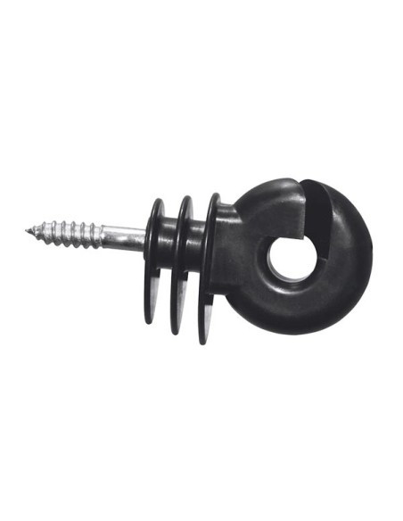 Ringisolator big zwart korte steun (25 stuk)