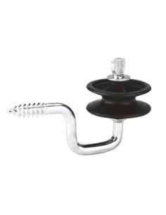 Corner insulator for polywires and ropes, 7 mm, 25 pcs