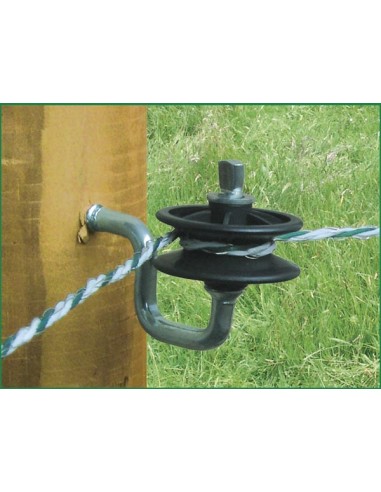 Corner insulator for polywires and ropes, 7 mm,...