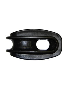 Strain insulator for ropes, black, 25 pcs