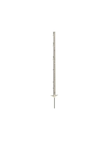 Classic kunststof paal  wit 125cm, dubbele trede,  (5 stuks)