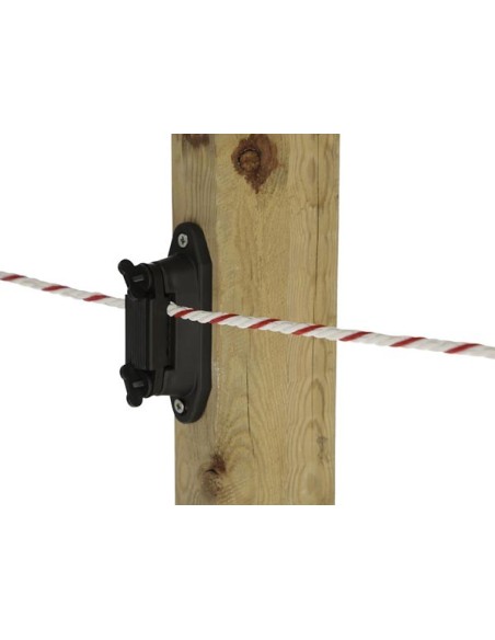 Corner-/Line-Tape Insulator black, up to 40mm,6 pcs.