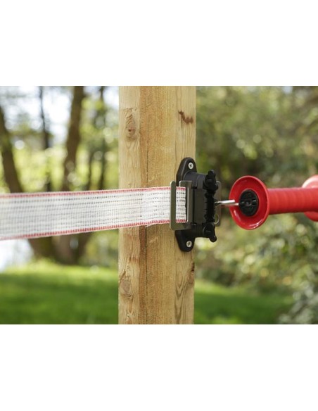 Corner-/Line-Tape Insulator black, up to 40mm,6 pcs.