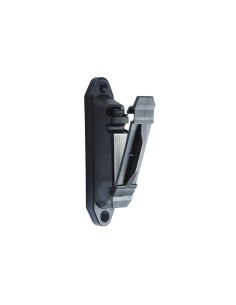 Profi clip insulator, black, with rubber pad, 10 pcs