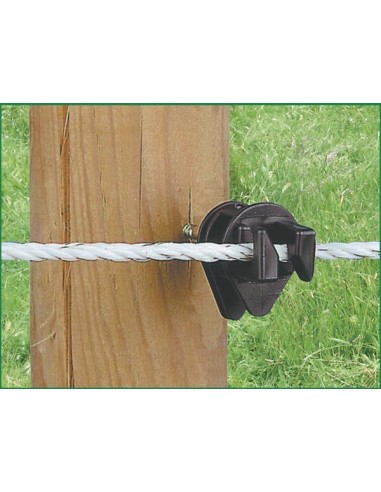 Rope insulator Euro, black, for ropes max. Ø...