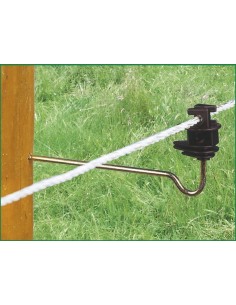 Offset rope insulator, 22 cm support, 10 pcs 2