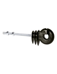 Ring insulator black, with metric thread, M6x80mm, 25 pcs