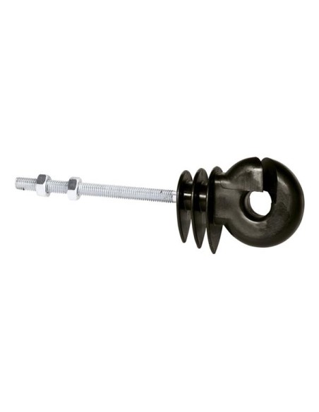 Isolateur annulaire à tige filetée 80 x 6mm noir par 25 (25 Pièce)