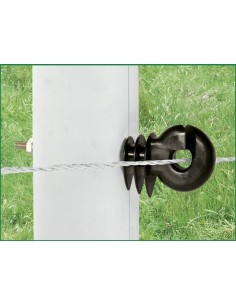 Ring insulator black, with metric thread, M6x80mm, 25 pcs 2