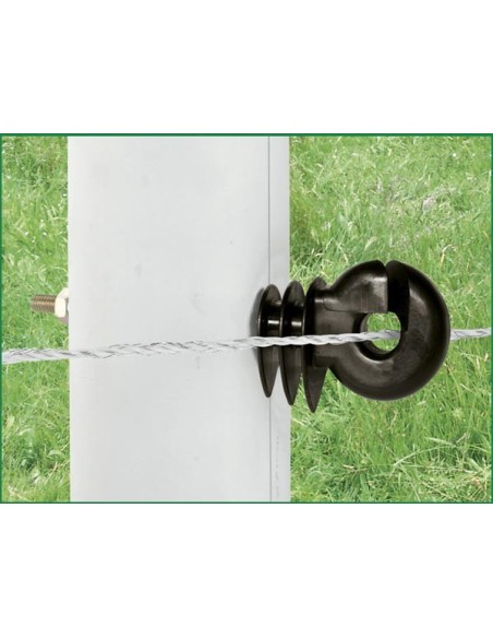 Isolateur annulaire à tige filetée 80 x 6mm noir par 25 (25 Pièce)