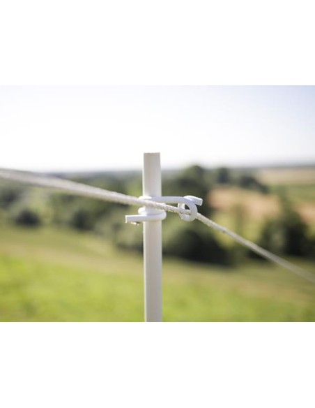 Plastic post, white, 108 cm, without step, 10 pcs