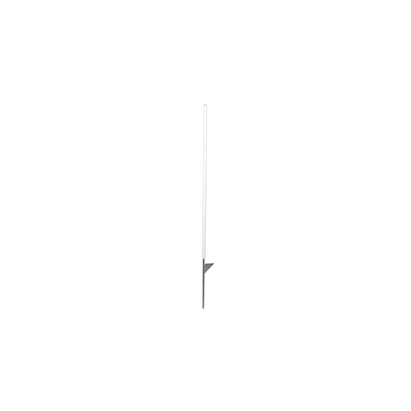 Kunststof paal wit met trede, 108 cm (10 stuks)