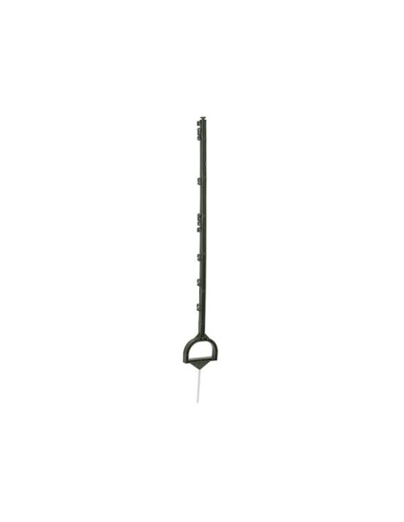 Piquet plastique vert 114cm avec étrier et pointe métal (5 Pièce)