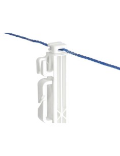 Plastic post with stirrup step white, 114 cm, 5 pcs 2