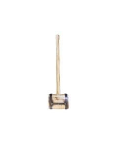Wooden mallet 6 kg, incl. welded scorper