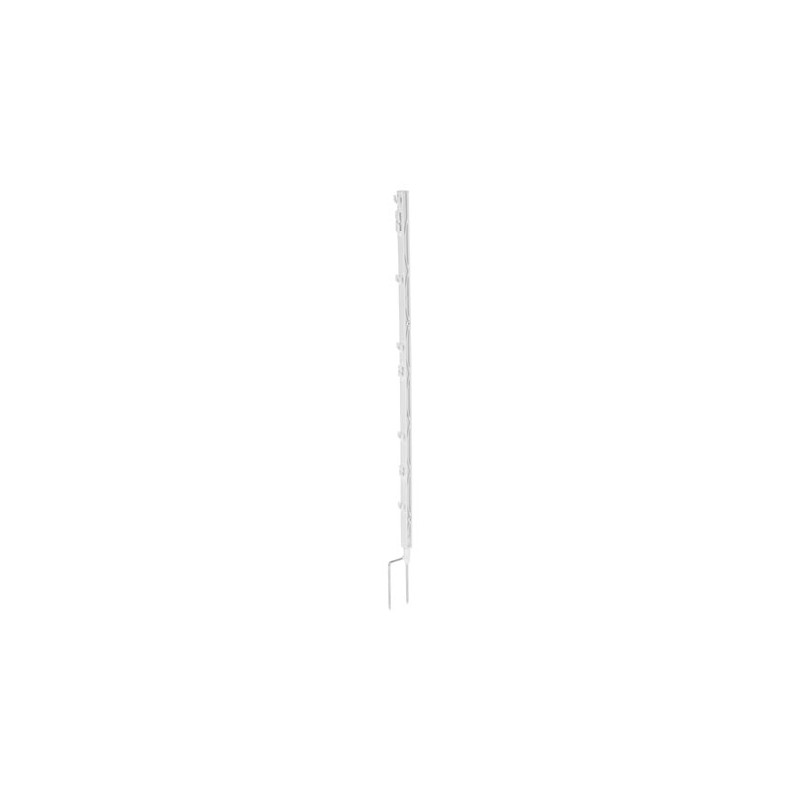 Kunststof paal wit, dubbele pen pen, 102 cm (5 stuks)