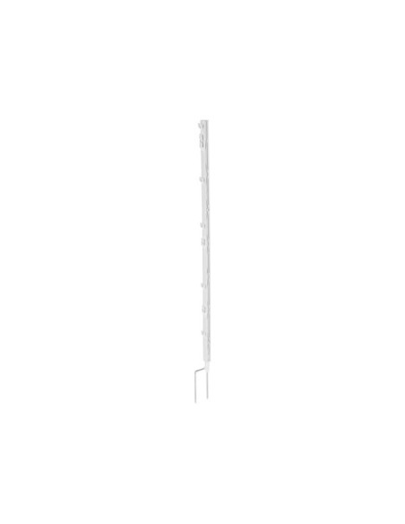 Piquet en PVC double pointe 105 cm, blanc (5 Pièce)