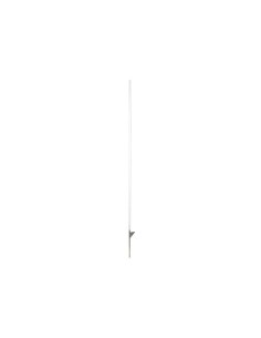 Plastic post, white, 158 cm, with step