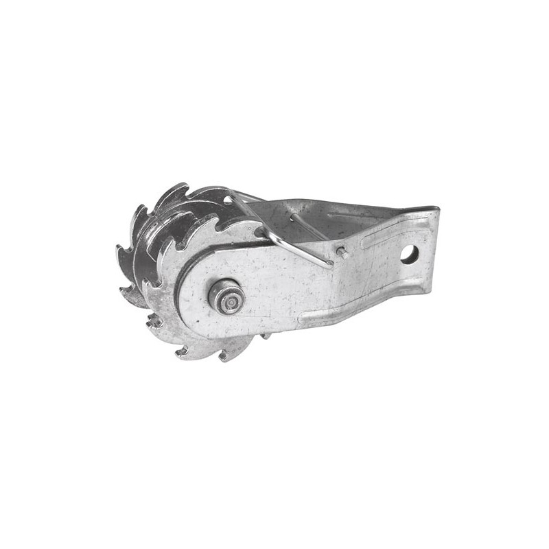 Gear-toothed wire tensioner