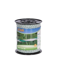 Polywire Star, 400 m, white/green