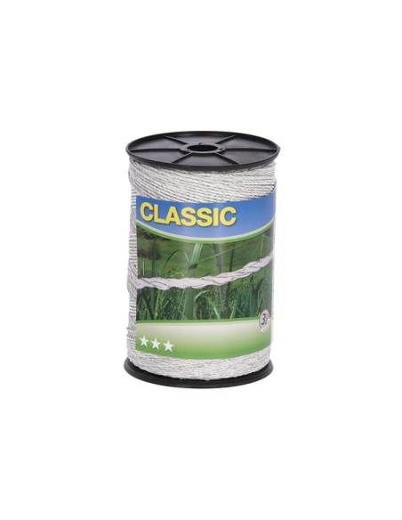 Polywire Classic 500 m, white, 6 x 0,20 niro