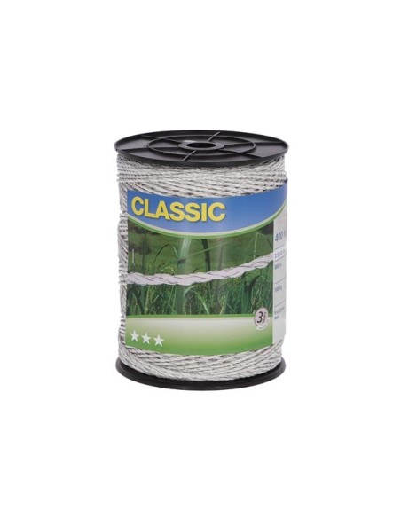 Fil Classic R9 400m blanc 9x0,20 inox