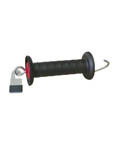 Gate handle galvanized with Litzclip BV 20 mm niro