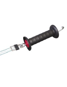 Poortgreep verzinkt met litzclip bandverb. 20 mm rvs 2