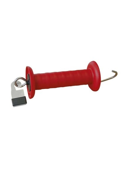 Poortgreep Premium rood RVS, Litzclip bandverb.20mm