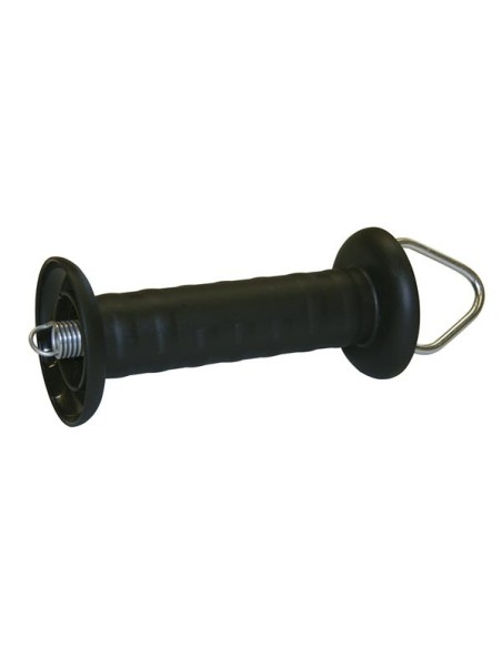Gate handle black, with eye