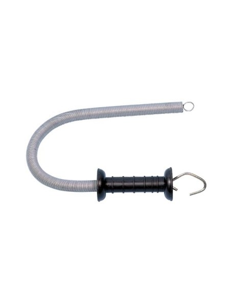 Gate handle with spring, stretches up to 5 m