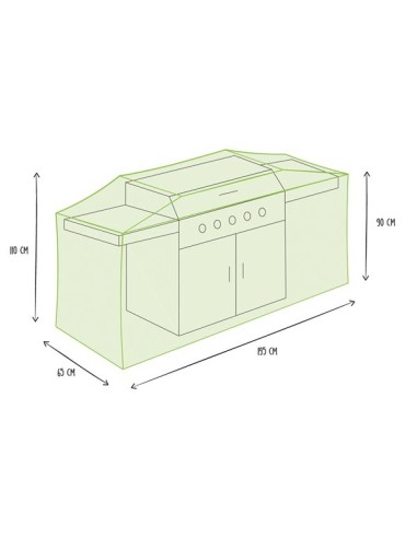 Outdoor Barbecue Cover 195 cm