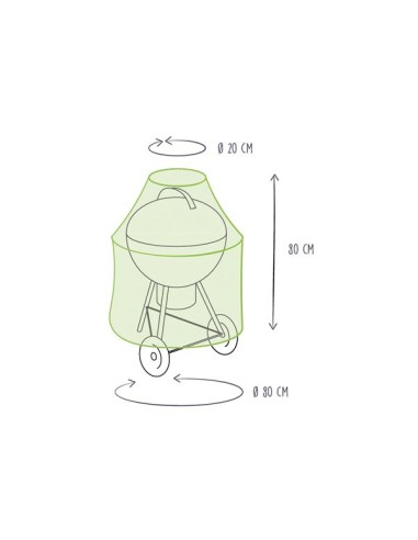 Housse d'Extérieur pour Barbecue Ø 80 cm