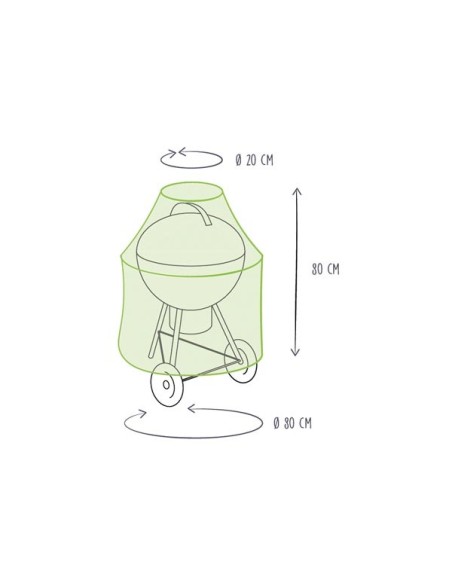 Outdoor Barbecue Cover Ø 80 cm