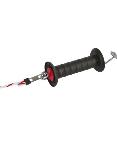 Poortgreep met litzclip-koordverbinder, rvs