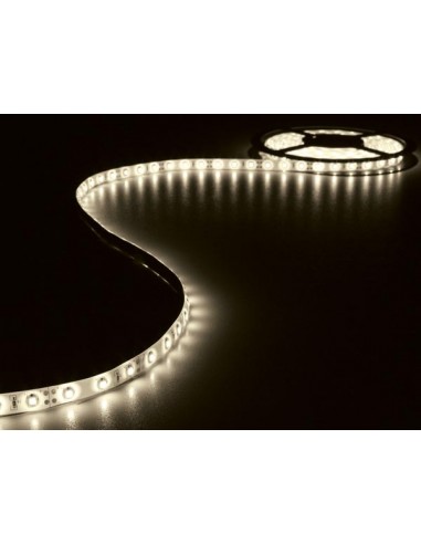 KIT WITH FLEXIBLE LED STRIP AND POWER SUPPLY - WARM WHITE - 180 LEDs - 3 m - 12 VDC