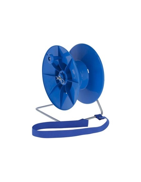 Plastic reel Super, blue, complete
