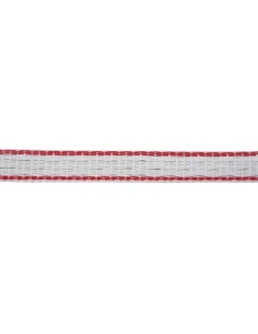 Fencing tape Profi 200 m, 12 mm, white/red, 4x0,30 TriC 2