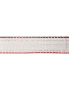 Fencing tape Profi 200 m, 40 mm, white/red, 11x0,30 TriC 2