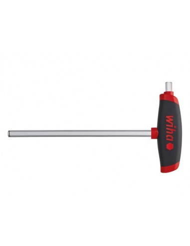 Wiha L-sleutel met T-greep ComfortGrip Zeskant MagicRing® met zijaandrijving, mat verchroomd (45440) 3 x 100 mm