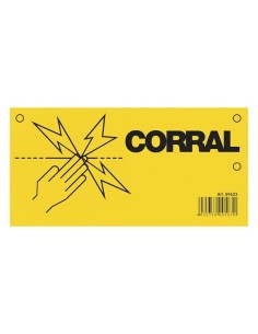 Warning sign electric fence