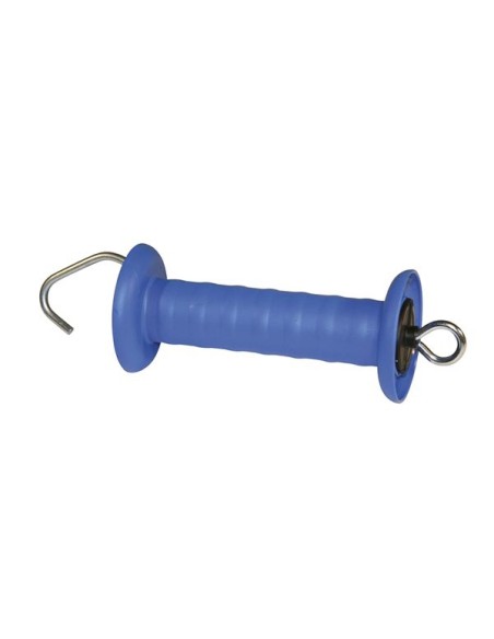 Gate handle blue, with hook