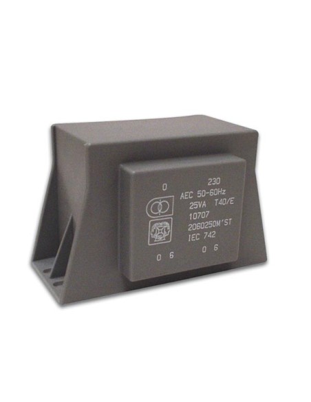 TRANSFORMATOR LAAG PROFIEL 25VA 2 x 9V / 2 x 1.389A