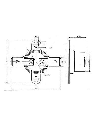 BIMETALLSCHALTER - ÖFFNUNGSTEMPERATUR - 120°C