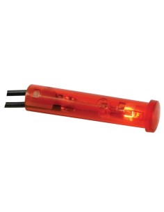 ROUND 7mm PANEL CONTROL LAMP 6V RED