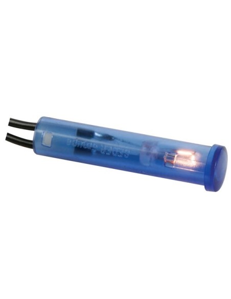 KONTROLL-LAMPE - RUND - BLAU - 12 V - 7 mm