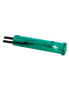 ROUND 7mm PANEL CONTROL LAMP 12V GREEN